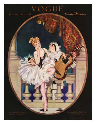 Vogue Cover - November 1913 by Frank X. Leyendecker Pricing Limited Edition Print image