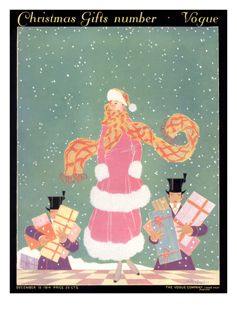 Vogue Cover - December 1914 by Helen Dryden Pricing Limited Edition Print image