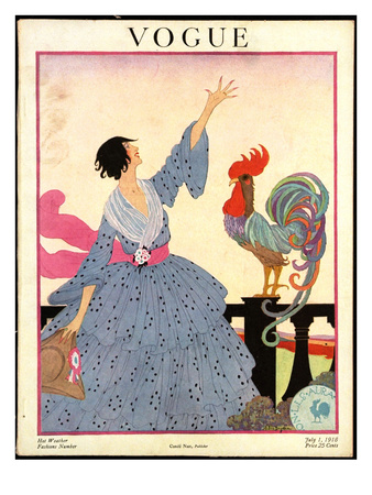 Vogue Cover - July 1918 by Helen Dryden Pricing Limited Edition Print image