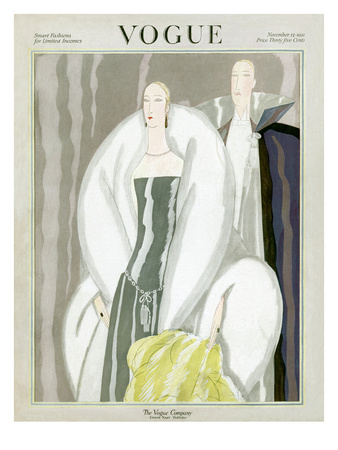 Vogue Cover - November 1921 by Eduardo Garcia Benito Pricing Limited Edition Print image