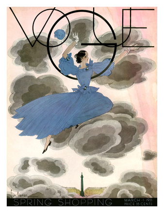 Vogue Cover - March 1933 by Georges Lepape Pricing Limited Edition Print image