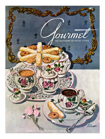 Gourmet Cover - March 1948 by Henry Stahlhut Pricing Limited Edition Print image