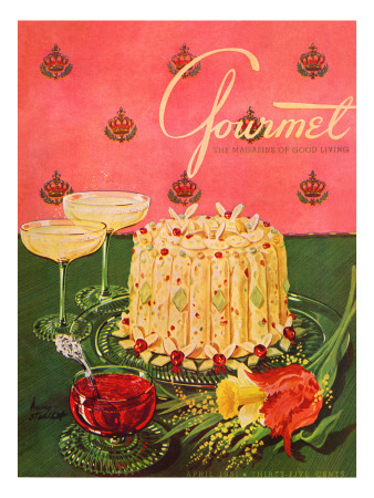 Gourmet Cover - April 1951 by Henry Stahlhut Pricing Limited Edition Print image