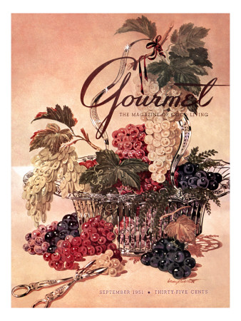 Gourmet Cover - September 1951 by Henry Stahlhut Pricing Limited Edition Print image