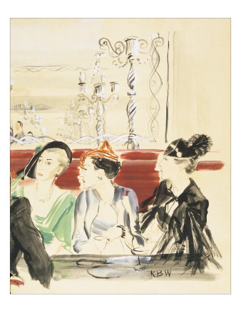 Vogue - September 1934 by René Bouét-Willaumez Pricing Limited Edition Print image