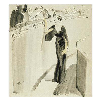 Vogue - December 1933 by René Bouét-Willaumez Pricing Limited Edition Print image