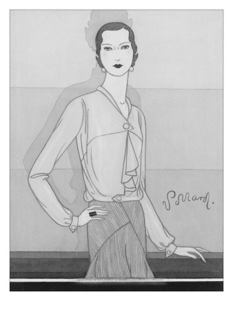 Vogue - November 1929 by Douglas Pollard Pricing Limited Edition Print image