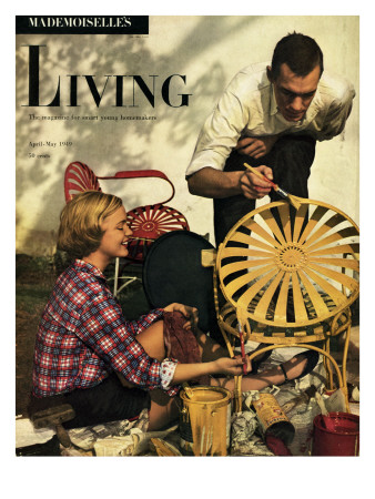 Living For Young Homemakers Cover - April 1949 by Herman Landshoff Pricing Limited Edition Print image