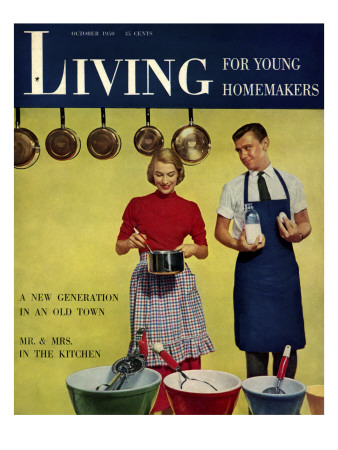 Living For Young Homemakers Cover - October 1950 by Phillipe Halsman Pricing Limited Edition Print image
