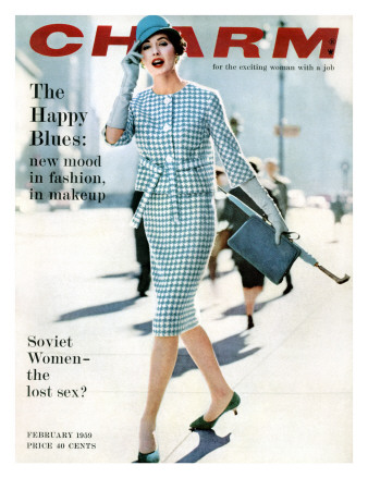Charm Cover - February 1959 by William Helburn Pricing Limited Edition Print image
