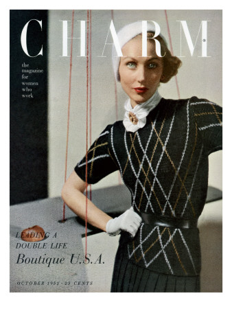 Charm Cover - October 1951 by Balkin - Studio Associates Pricing Limited Edition Print image