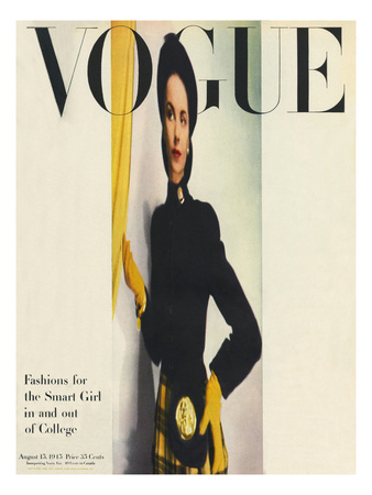 Vogue Cover - August 1945 by Erwin Blumenfeld Pricing Limited Edition Print image