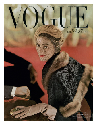 Vogue Cover - November 1948 by John Rawlings Pricing Limited Edition Print image