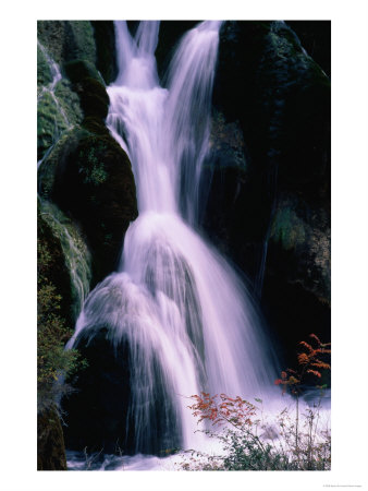 Waterfall In The Nine Village Valley, Jiuzhai Gou, China by Keren Su Pricing Limited Edition Print image