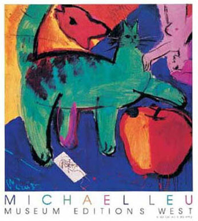 A Big Cat Ate A Big Apple by Michael Leu Pricing Limited Edition Print image