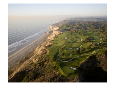 Torrey Pine Municpal G. Cse., South Course, Aerial by Stephen Szurlej Pricing Limited Edition Print image