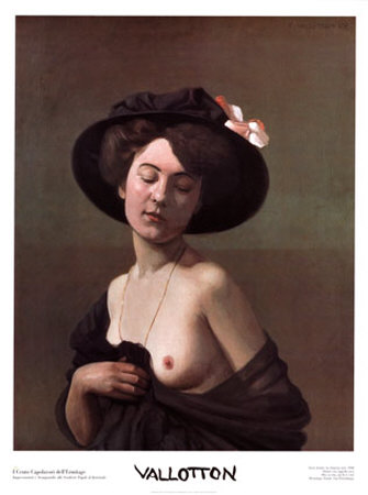 Woman With Black Hat by Félix Vallotton Pricing Limited Edition Print image
