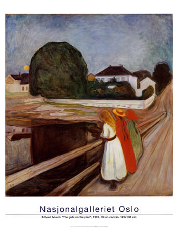 The Girls On The Pier, 1901 by Edvard Munch Pricing Limited Edition Print image