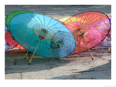 Umbrellas For Sale, China by Bruce Behnke Pricing Limited Edition Print image