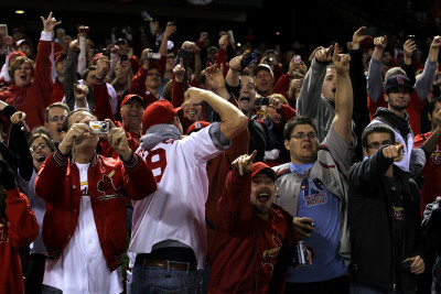 2011 World Series Game 7 - Texas Rangers V St Louis Cardinals, St Louis, Mo - October 28 by Ezra Shaw Pricing Limited Edition Print image