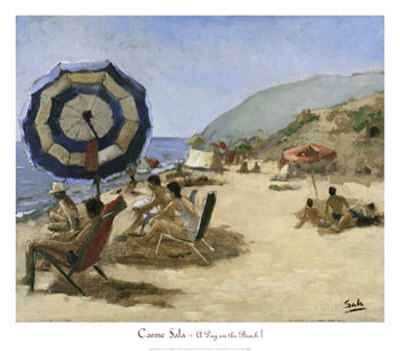 A Day On The Beach I by Carme Sala Pricing Limited Edition Print image