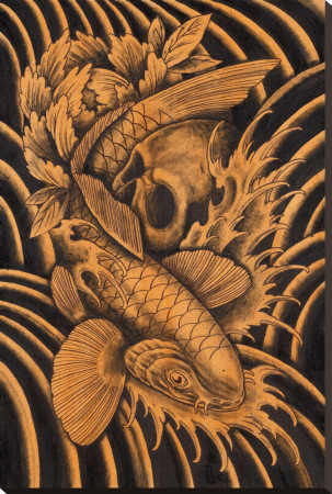 Skull & Koi by Clark North Pricing Limited Edition Print image
