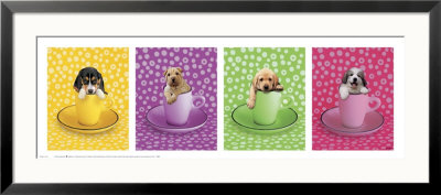 Caff-Fur-Ino Puppies by Keith Kimberlin Pricing Limited Edition Print image