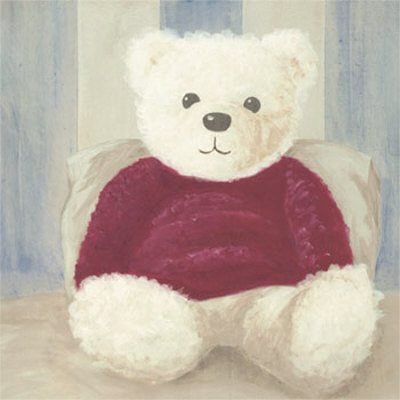 White Bear With Red Sweater by Catherine Becquer Pricing Limited Edition Print image