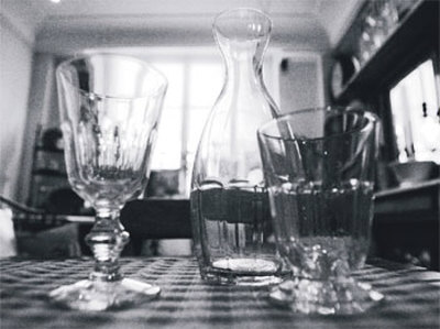 Glasses And Decanter by Francisco Fernandez Pricing Limited Edition Print image