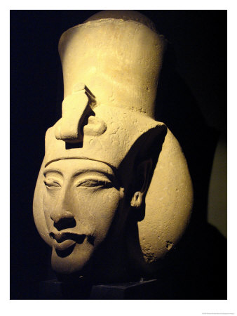 Statue Of Pharaoh Akhenaten, Also Known As Amenhotep Iv, Roman Museum Of Antiquities by Richard Nowitz Pricing Limited Edition Print image