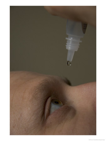 A Man Puts In Eyedrops by Taylor S. Kennedy Pricing Limited Edition Print image
