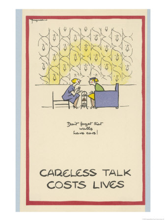 Careless Talk Costs Lives: Dont Forget That Walls Have Ears! by Fougasse Pricing Limited Edition Print image