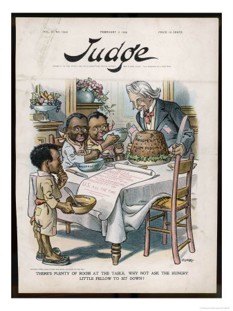 U.S. Imperialism: Uncle Sam Invites The Hungry Philippines To Share Its Prosperity by Flohri Pricing Limited Edition Print image