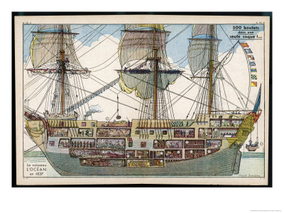 Ocean French Warship by Marcel Jeanjean Pricing Limited Edition Print image