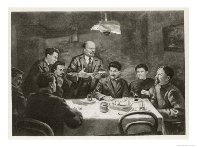 Lenin Just Arrived From Finland Addresses The Central Committee Of The Bolshevik Party by Lupov Pricing Limited Edition Print image