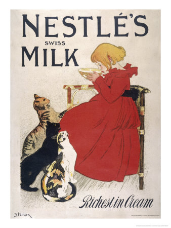 Nestle's Swiss Milk, Richest In Cream by Théophile Alexandre Steinlen Pricing Limited Edition Print image