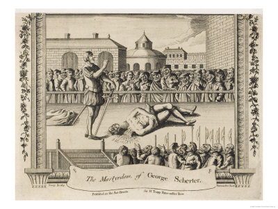 The Martyrdom Of George Scherter Executed For Heresy by Terry Pricing Limited Edition Print image
