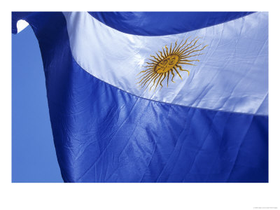 Argentine Flag, Plaza De Mayo, Buenos Aires, Argentina by Holger Leue Pricing Limited Edition Print image