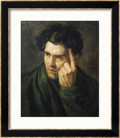 Portrait Of Lord Byron (1788-1824) by Theodore Gericault Pricing Limited Edition Print image