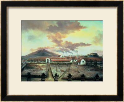 A Sugar Plantation In The South Of Trinidad, Circa 1850 by C. Bauer Pricing Limited Edition Print image