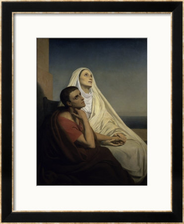 Saint Augustine And Saint Monica by Ary Scheffer Pricing Limited Edition Print image