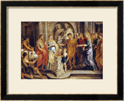 The Marriages Of Constantine And Fausta And Of Constantia And Licinius by Peter Paul Rubens Pricing Limited Edition Print image