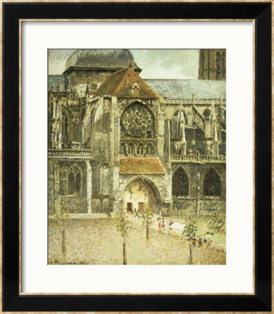 Portal Of The Saint Jacques Church In Dieppe by Camille Pissarro Pricing Limited Edition Print image