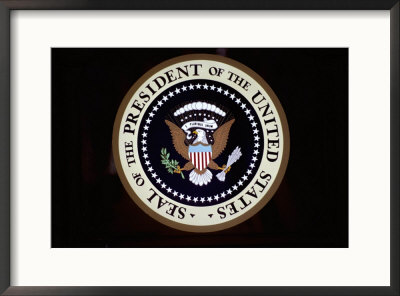 The Official Seal Of The President On The Presidential Helicopter by Stephen St. John Pricing Limited Edition Print image