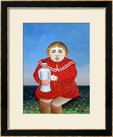 The Girl With A Doll, Circa 1905 by Henri Rousseau Pricing Limited Edition Print image