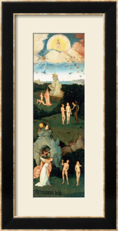 The Haywain: Left Wing Of The Triptych Depicting The Garden Of Eden, Circa 1500 by Hieronymus Bosch Pricing Limited Edition Print image