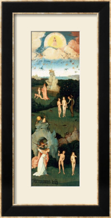The Haywain: Left Wing Of The Triptych Depicting The Garden Of Eden, Circa 1500 by Hieronymus Bosch Pricing Limited Edition Print image