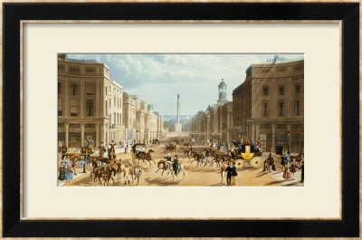 Lower Regent Street, Published By Ackermann, Circa 1835 by Thomas Hosmer Shepherd Pricing Limited Edition Print image