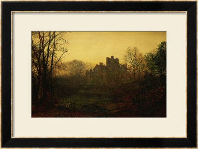 An October Afterglow by John Atkinson Grimshaw Pricing Limited Edition Print image