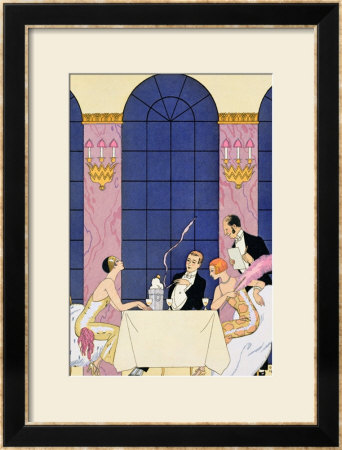 The Gourmands, 1920-30 by Georges Barbier Pricing Limited Edition Print image